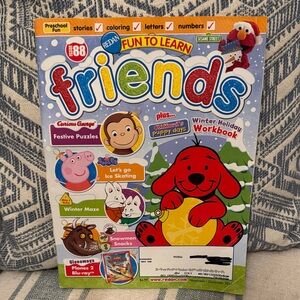 🏖️2/$5🏖️Redan Fun to Learn Friends Winter Holiday Workbook